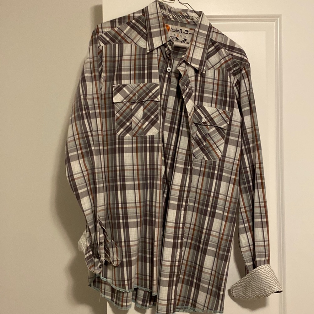 Quiksilver button down shirt size large